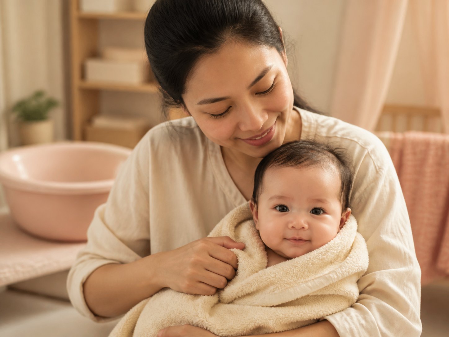 Ibu dan bayi dalam ritual perawatan